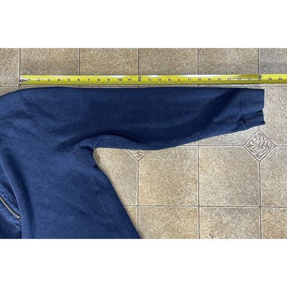 Tommy Bahama 1/4 Zip Reversible Pullover Blue Long Sleeve Sweater Men’s Large - Picture 8 of 16